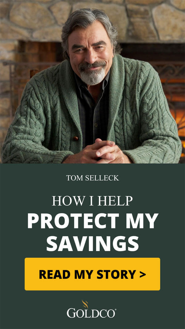 Tom Selleck recommends Goldco